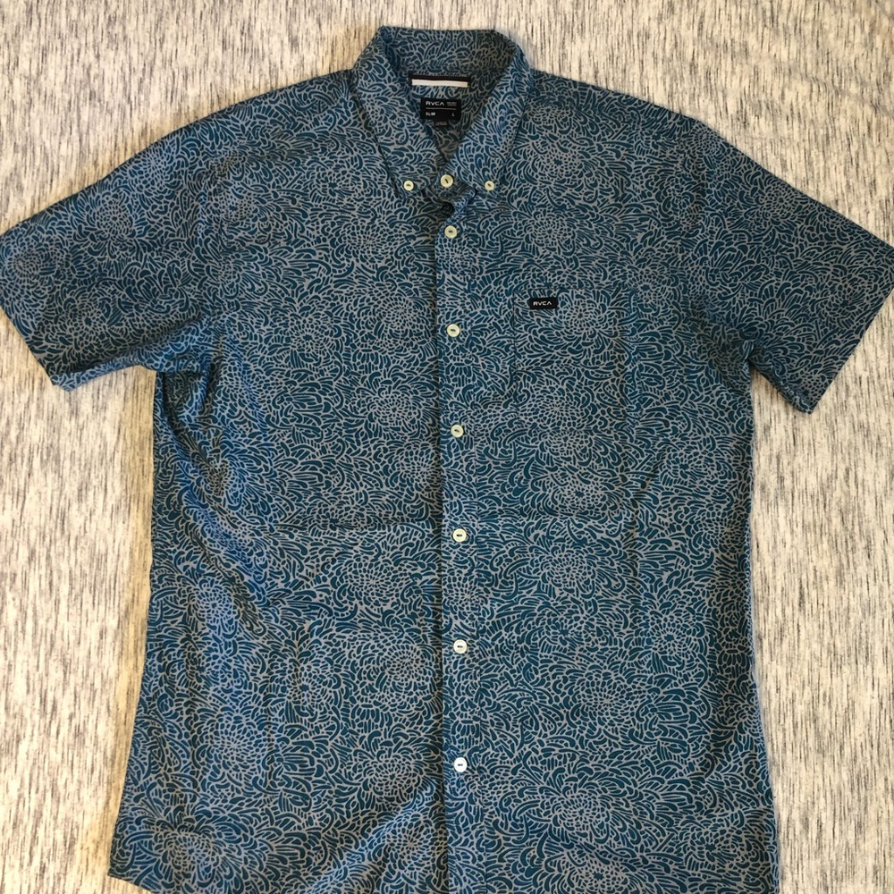 RVCA Slim Fitted Button Down